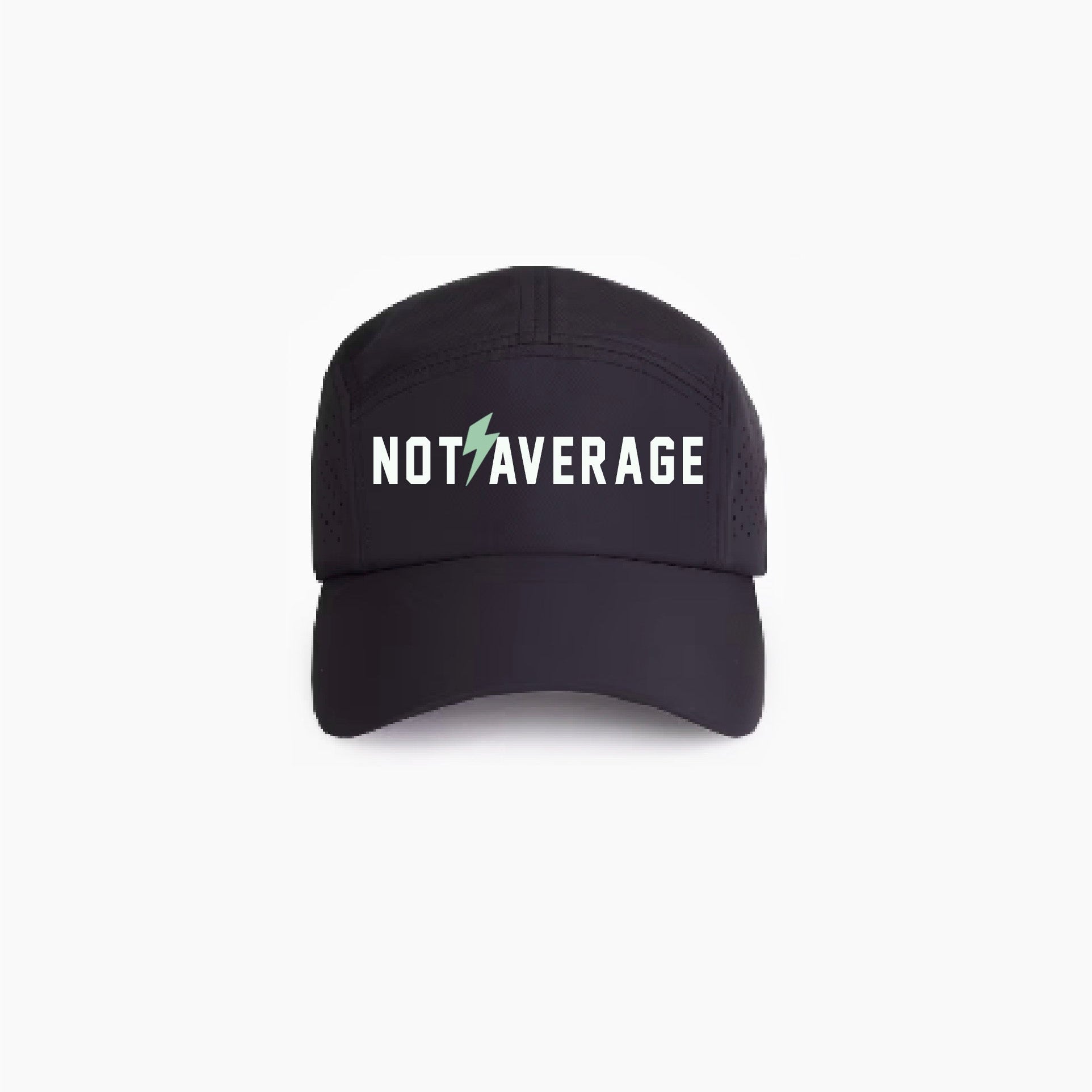 Not Average Black Sports Cap